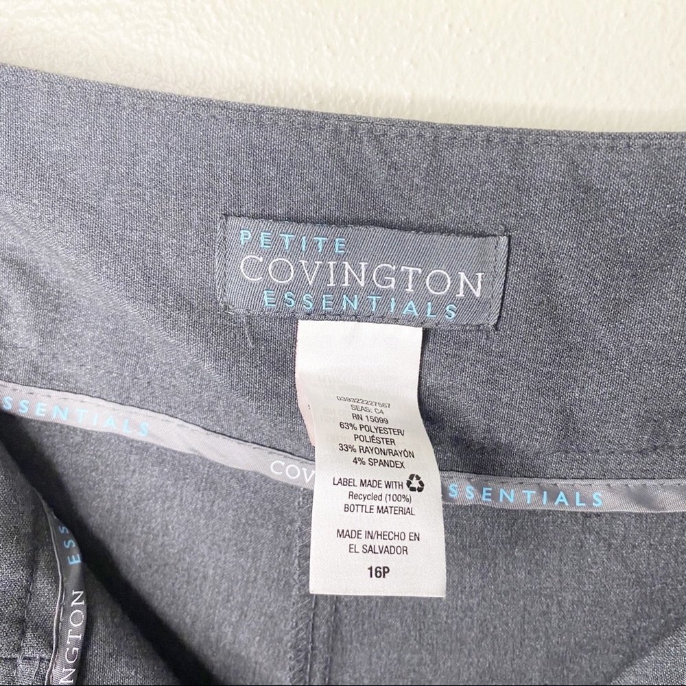 Covington Essentials - Petite Gray Straight Leg D… - image 6